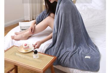 360Home elegantes Duschtuch Handtuch schön einfarbig Badetuch Drei